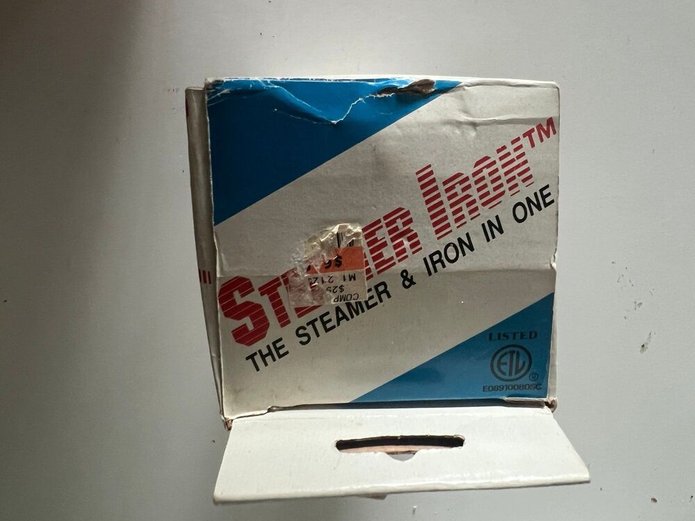 BNIB As Seen on TV Deadstock 1980s Handheld Clothing Steamer Iron - Picture 5 of 5
